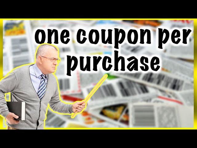 One Coupon per purchase: EXPLAINED 2020!