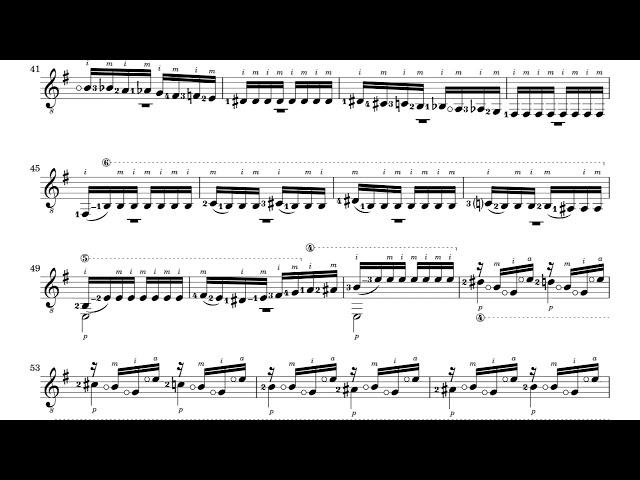 Julio Salvador Sagreras - El Colibri for Guitar (1954) [Score-Video]