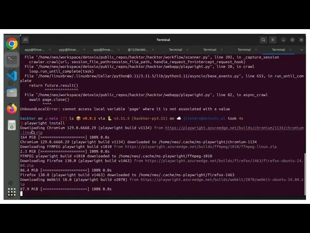 Hacktor Demo   Using Browser to record and test