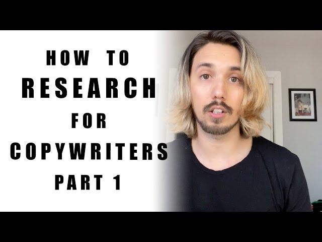 How to do Copywriting/Sales Writing Research in 2020 part-1