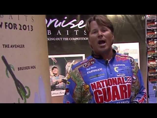 Scott Martin on Bruiser Baits' BRUISER HOG -- ICAST 2012 with Fishhound.com