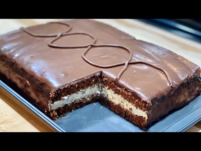 HOMEMADE KINDER DELICE CAKE XXL  Easy recipe. With subtitles