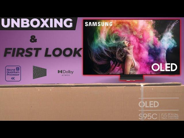 Samsung S95C OLED| Unboxing, Setup, Impressions, Blooper!