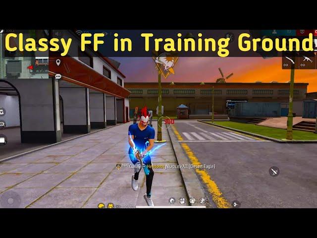 Classy FF in Training ground || Only Headshot Gameplay