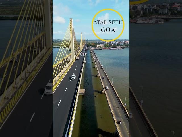 Goa atal Setu bridge | panjim | mandovi | atal setu drone video