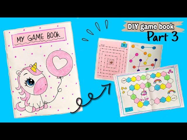 DIY Playing book/how to make game book/diy cute game book *PART 3*