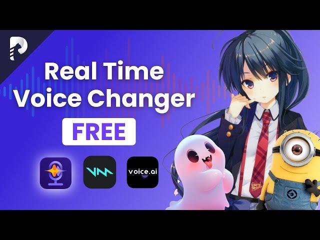 TOP 3 FREE Real Time Voice Changer for pc- HitPaw Voice Changer | Voicemod | Voice.ai |