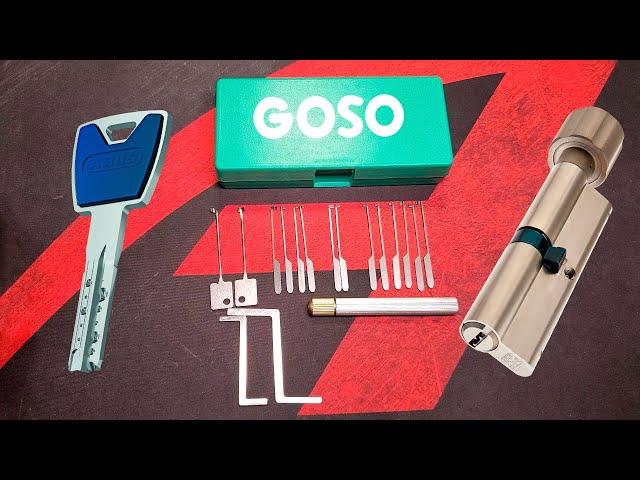 Набор отмычек"GOSO" для перфоцилиндров  Dimpl lockpicks