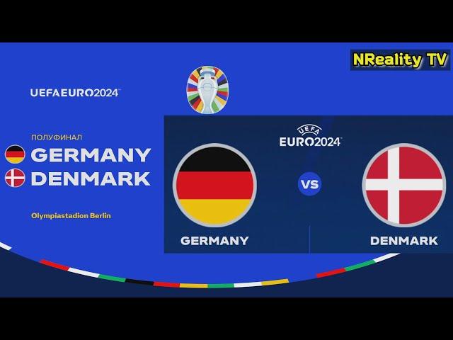 Футбол. Чемпионат Европы-2024. Германия - Дания. 1/8 Финала. EURO 2024. Germany - Denmark.