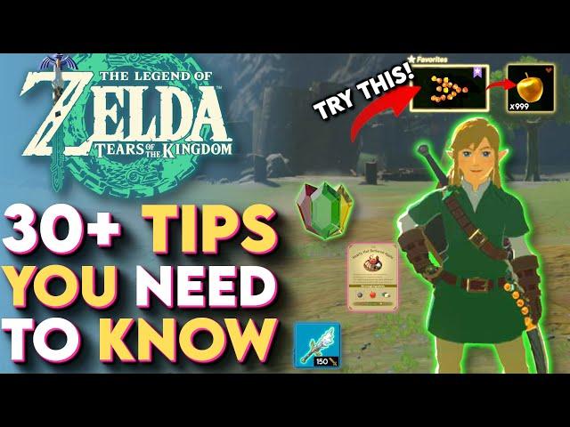 30+ Critical Tips You Need To Know In Zelda Tears of the Kingdom! - (Zelda TOTK Beginner's Guide)