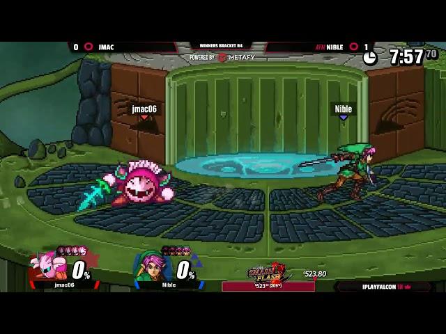 FPS4 Online - Jmac (Meta Knight) vs Nible (Ichigo) - Super Smash Flash 2