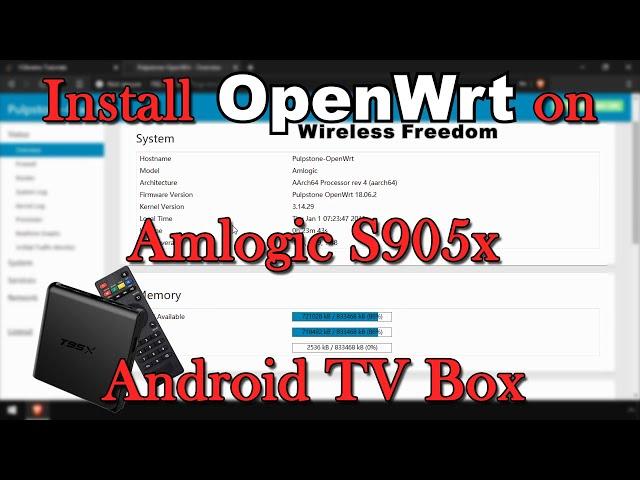 Install OpenWRT on Amlogic S905x Android TV Box