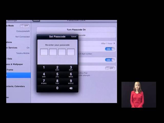 Securing your ipad   Auslan Translation