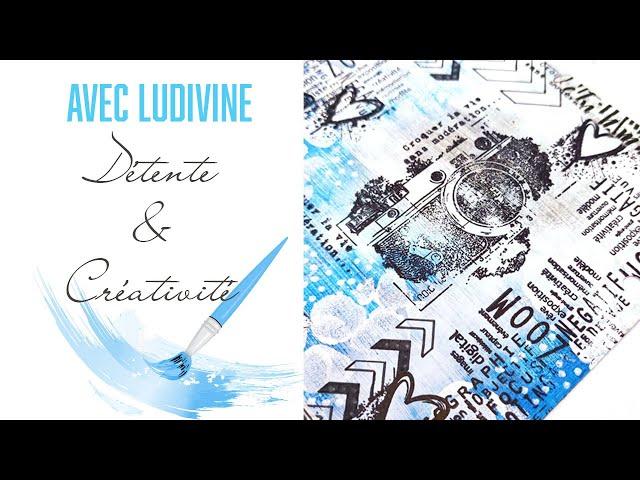 TUTORIEL page de ART JOURNAL facile en français avec Ludivine et les produits Graffiti Girl