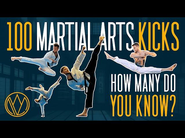 100 DIFFERENT KICKS! | FOC Kicktionary | Taekwondo, Karate, Capoeira, Tricking, Martial Arts