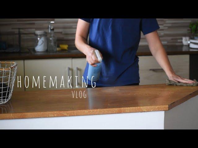 How I keep my home tidy | Routine house cleaning striped cake recipe  | Homemaking vlog