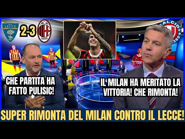 LECCE 2-3 MILAN | IL MILAN BATTE IL LECCE CON UNA SUPER RIMONTA E SHOW DI PULISIC!