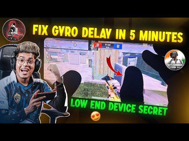 BGMI GYRO DELAY PROBLEM FIX ⁉️ | HOW TO FIX GYRO DELAY IN ANDROID DEVICE | BGMI BEST SENSITIVITY 