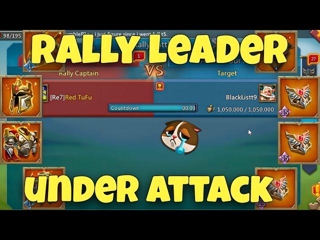 Lords Mobile - OUR RALLY LEADER CAPPED AND UNDER ATTACK. KD1 RALLY LEADER IN DANGER?