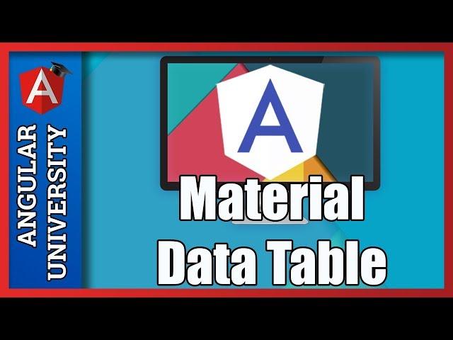  Angular Material Data Table Introduction - Column Definition