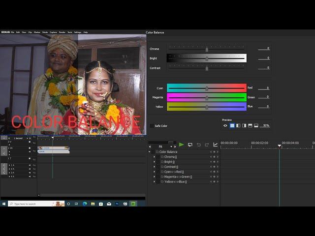 EDIUS ME COLOR BALANCE SE VIDEO ME LIGHT KAISE BADHAYE#HOW TO USE COLOR BALANCE#