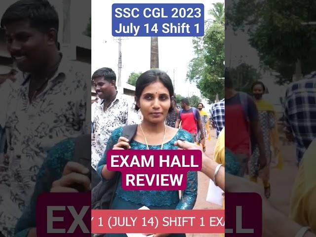 SSC CGL 2023 July 14 Shift 1 Exam Hall Review Student Review Malayalam #ssccgl