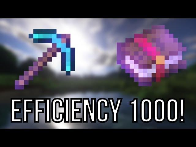 How to get EFFICIENCY 1000 in Minecraft Bedrock