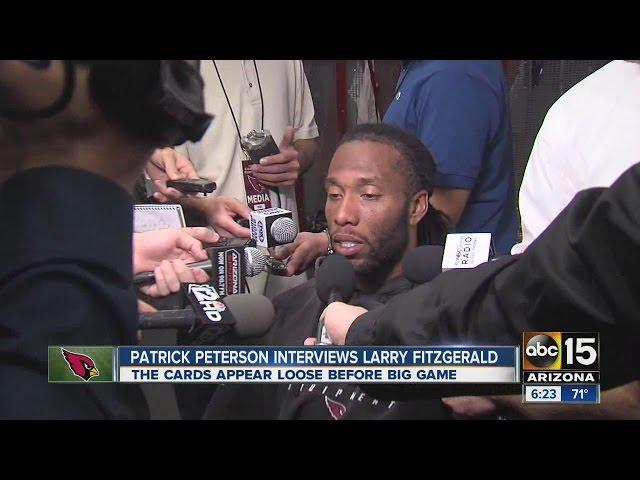 Larry Fitzgerald talking trash?