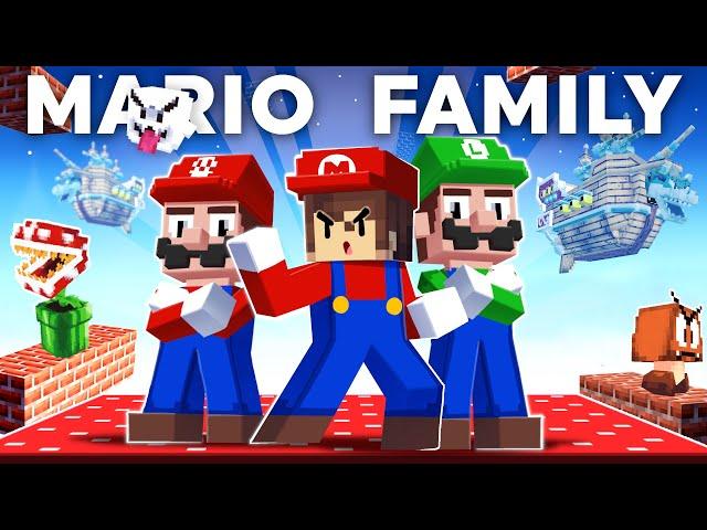 Joining SUPER MARIO Family In Minecraft!