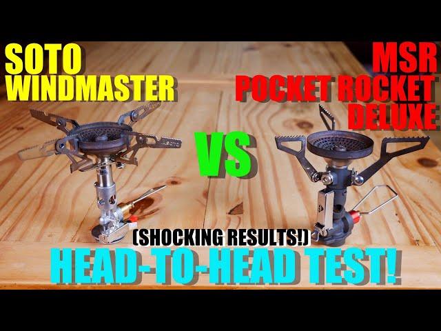 Soto Windmaster VS MSR Pocket Rocket Deluxe - Boil Test and WIND TESTING - Shocking Results!