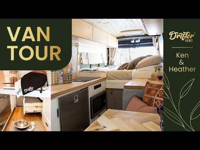 Full Van Tour | Open Design with ROOF DECK | High Roof Van | Ford Transit #vantour