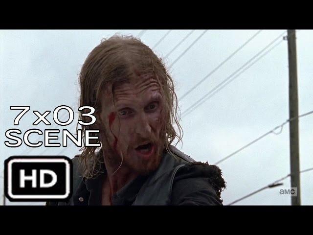 The Walking Dead 7x03 "Dwight Kills his Friend" Scene Season 7 Episode 3