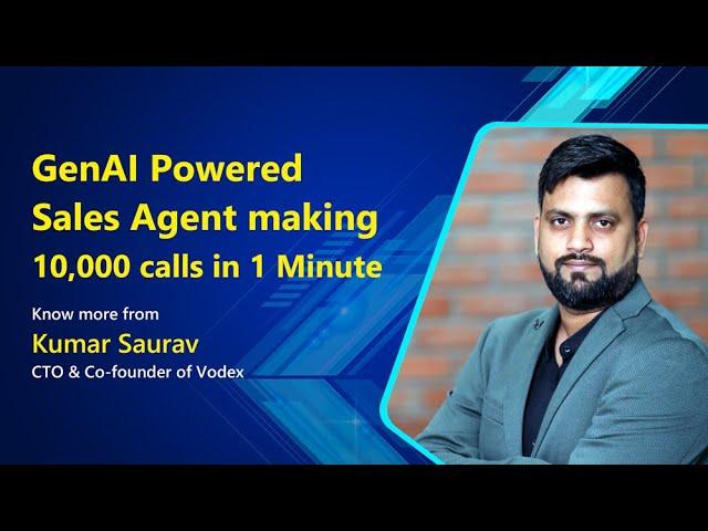 GenAI Powered Sales Agent making 10,000 Calls in 1 Minute