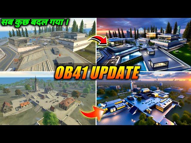 New Changes OB41 UPDATE  Free Fire New Map Ob41