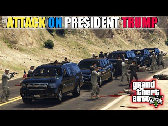 GTA 5 | Attack on President Trump | Security in Action | Game Lovers