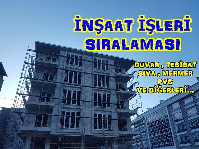 #İnşaat #işleri (#İnce #işler) hangi #sıraya göre yapılır ? Bütün aşamaları videoda...