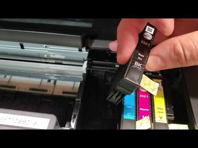Epson printer prints blank pages or skips colors after changing ink. Easy fix.