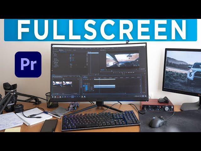 How to view FULLSCREEN in premiere pro 2022