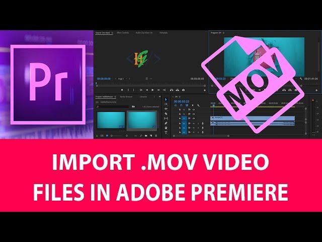 How to Import .MOV Video File in Adobe Premiere Pro