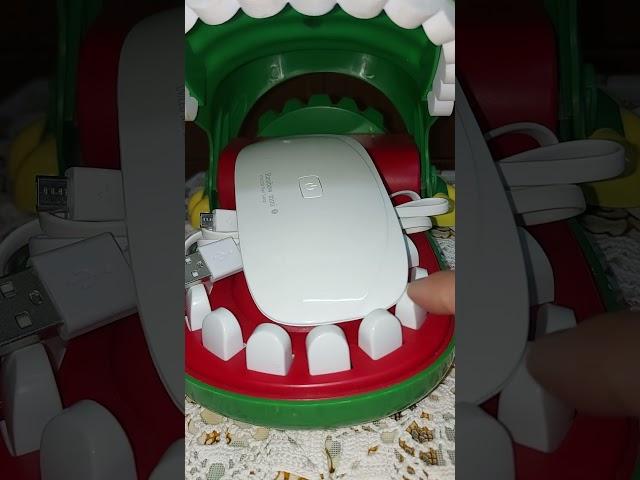 Crocodile  Dentist eating UV nail dryer  LED#asmr #satisfying #toys #youtubeshorts