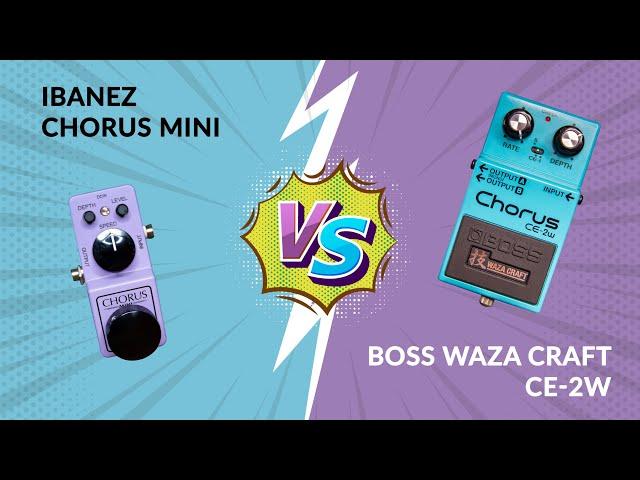 Pedal Knockout - Boss Waza Craft CE-2W VS Ibanez Chorus Mini - Bucket Brigade Chorus