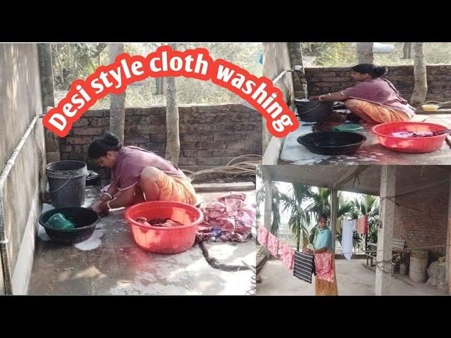 Desi style cloth washing//how I clean my cloth with Desi style 