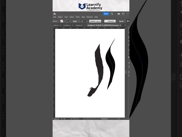 Create Your Own Calligraphy Brush In Illustrator! #illustratortips #calligraphy #design #tips