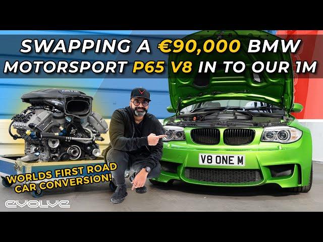 We put the V8 engine from a Z4 GT3 in our 1M - Worlds first P65 swap!