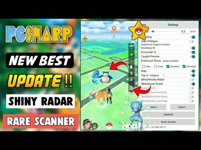 Pgsharp New update | Shiny Pokemons Scanner | Rare Pokemons Finder | Block Non Shiny | Quick Map