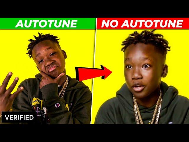 GENIUS INTERVIEWS vs REAL SONGS 2020 (AUTOTUNE vs  NO AUTOTUNE)