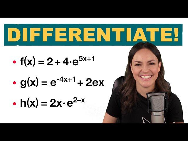 Calculus: Find the derivatives! – Exponential functions