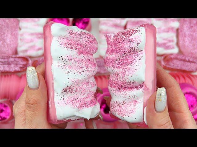 ASMR SOAPCompilation setCrushing soapCutting soap cubesFOAM&GLITTER&STARCH