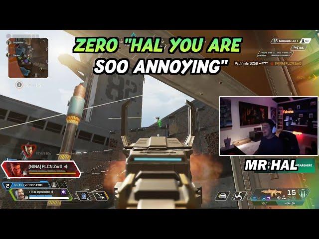 Zero Rage Quit after getting Eliminated because of Hal during Kings Canyon Game // EWC Scrims