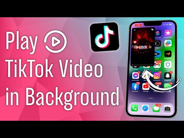 How to Play TikTok video in Background on iPhone | Watch tiktok videos while using other apps